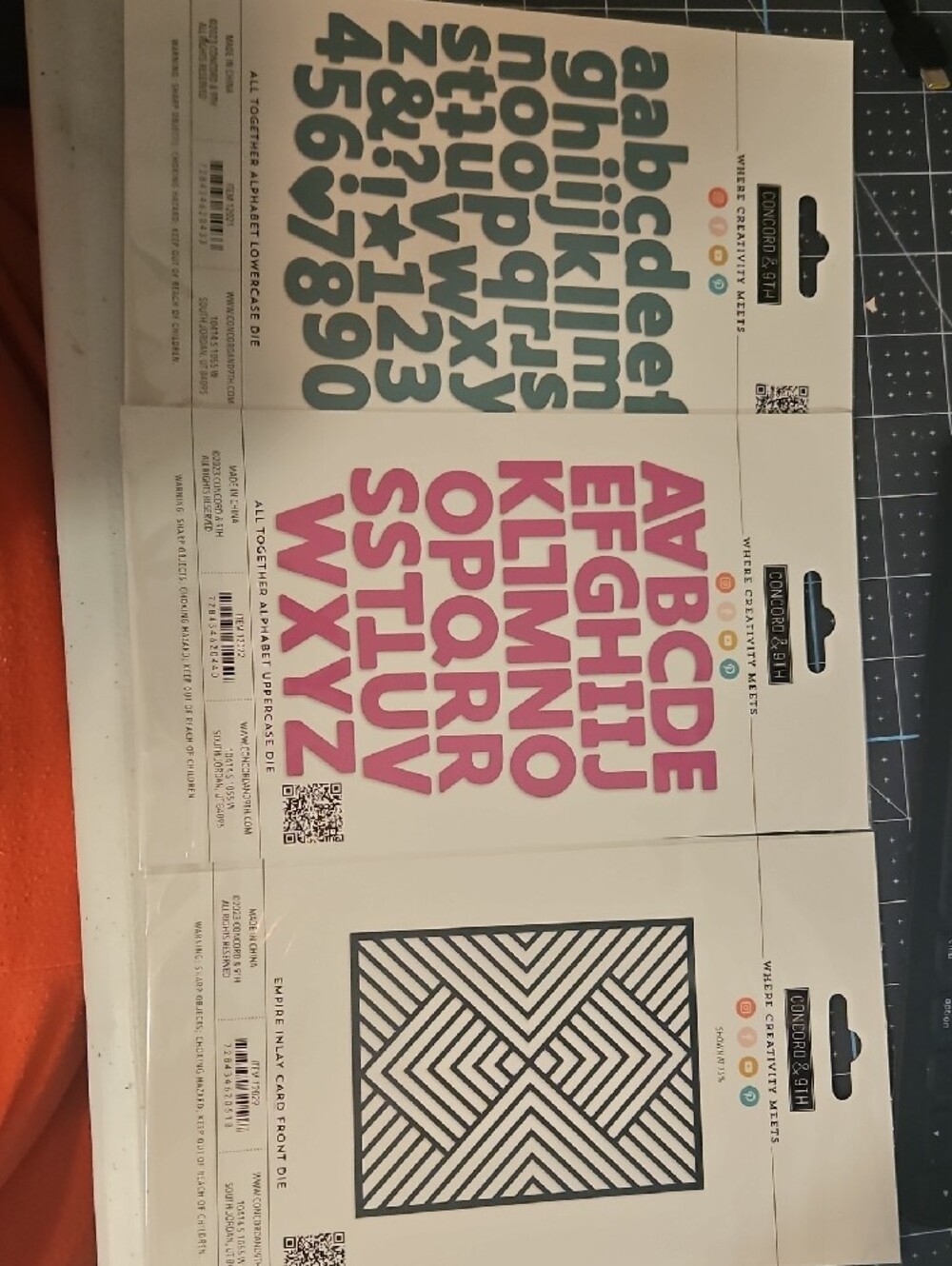 Concord & 9th Alphabet and Geometric Cutting Dies - Picture 2 of 2